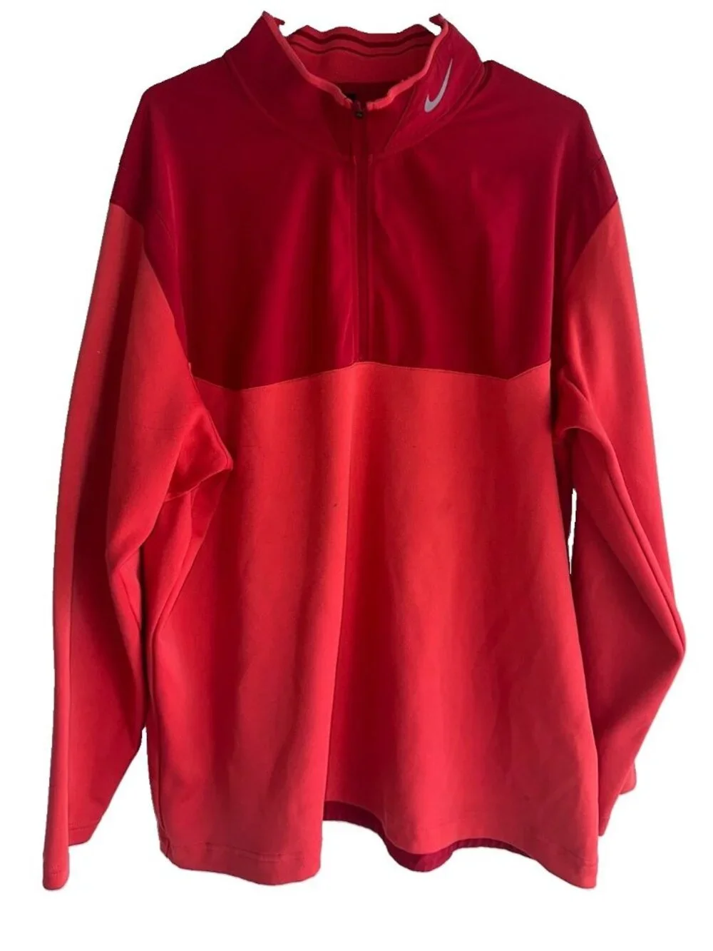 Nike Golf Dri Fit Tour Performance 1/4 Zip Pullover Sz XXL Red Athleisure